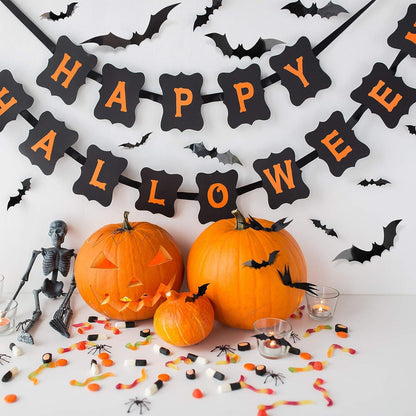 3D Bat Wall Decoration 88 Pieces DIY Bat Halloween Decoration Stickers