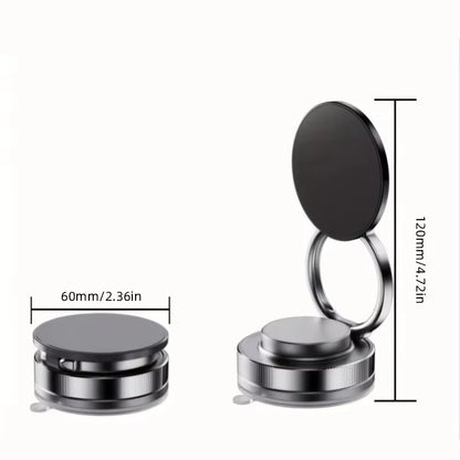 Newest 360 Degree Rotating Magnetic Mobile Phone Holder Vacuum Suction Cup Strong Magnetic Adsorption Car Phone Stand